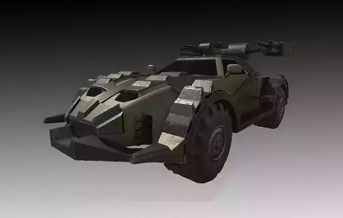 Road Rampage Car 3 Low-poly 3D model