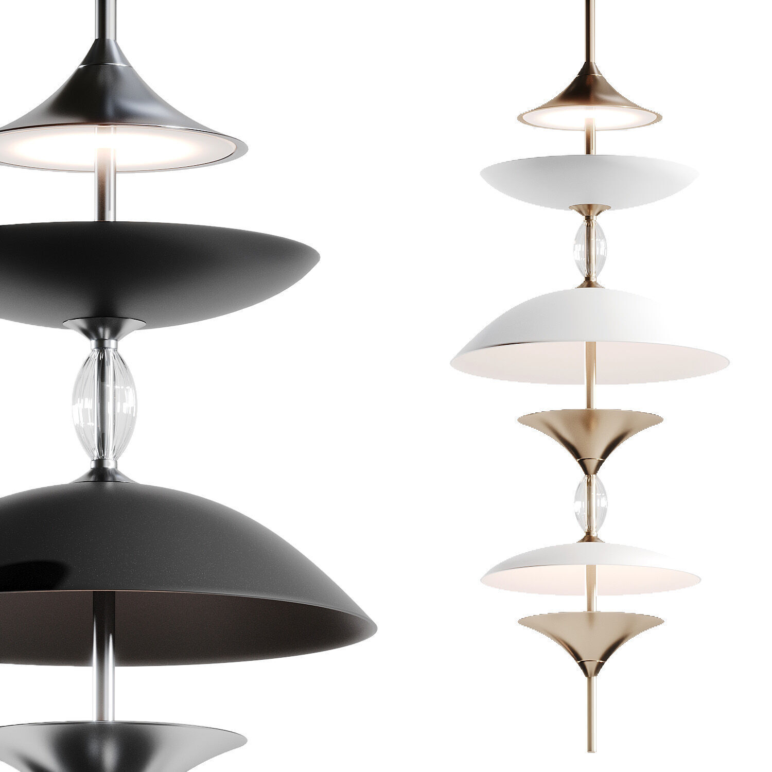 Kelly Wearstler Melange Desk Lamp 3D model_1