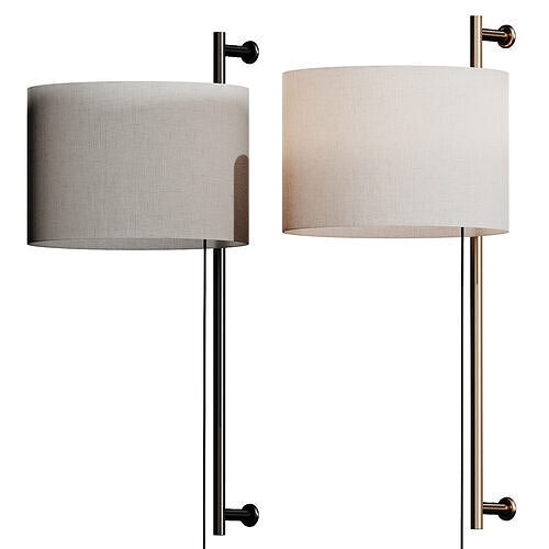 Milan Iluminacion Twain Wall Lamp 3D model