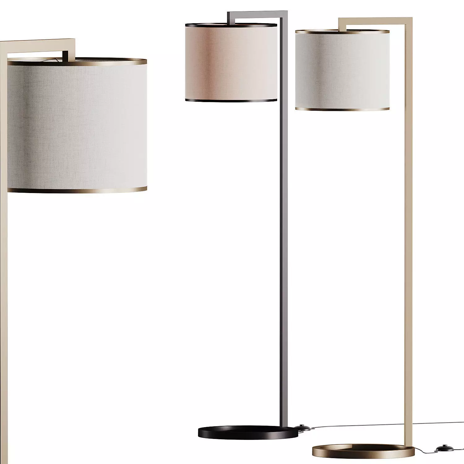 Scappini and C Heron NL53 Floor Lamp 3D model_0
