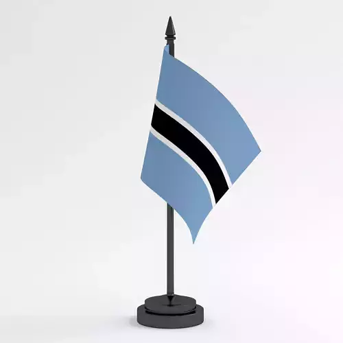 Table Flag  Botswana 3D model