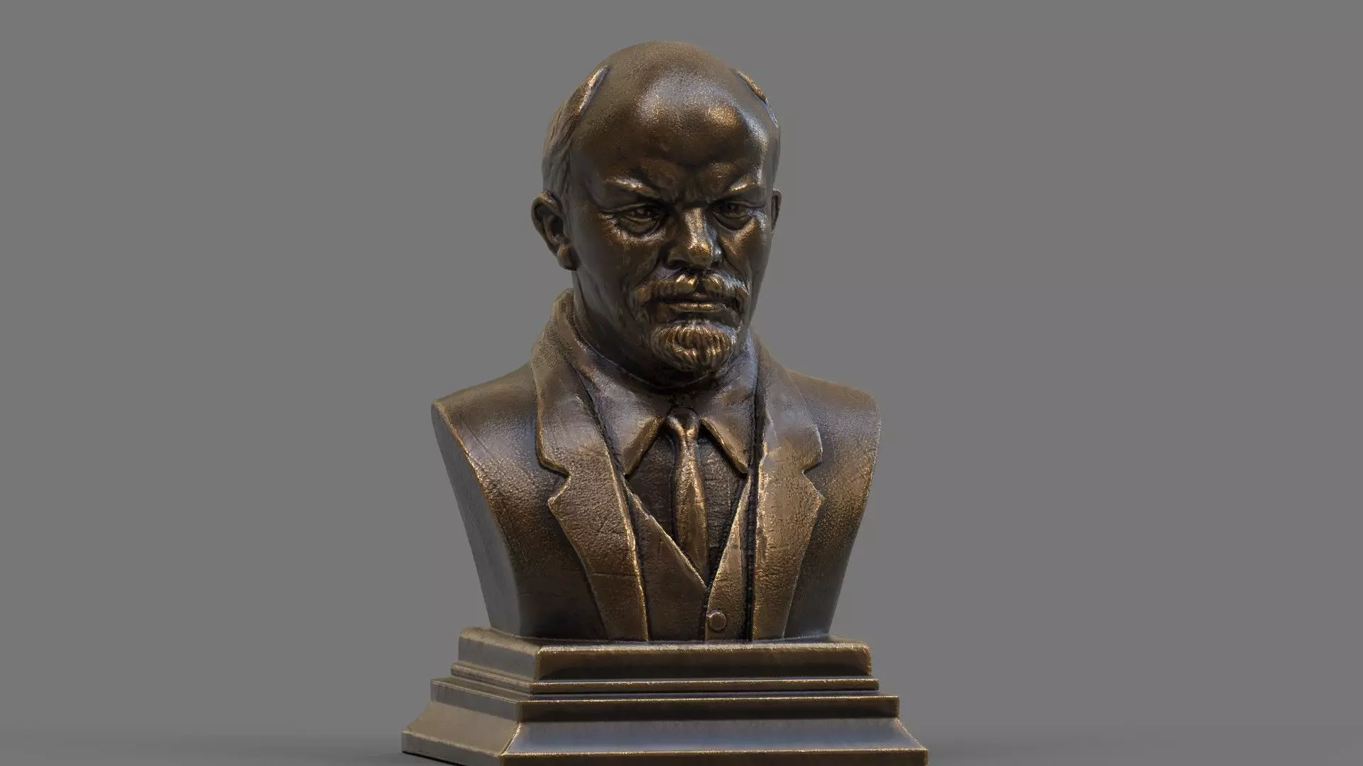 Vladimir Lenin statue 3D model_0
