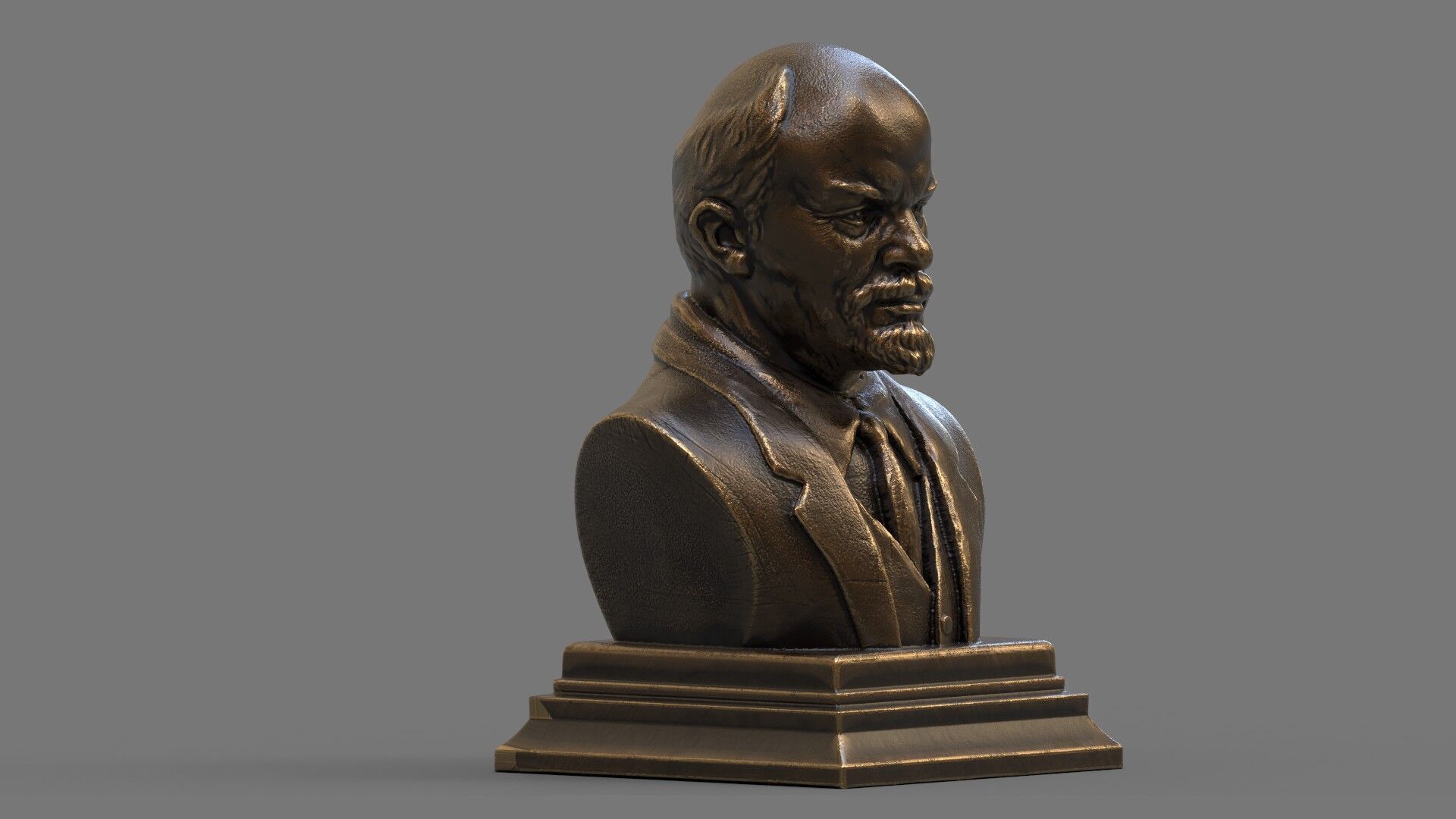 Vladimir Lenin statue 3D model_3