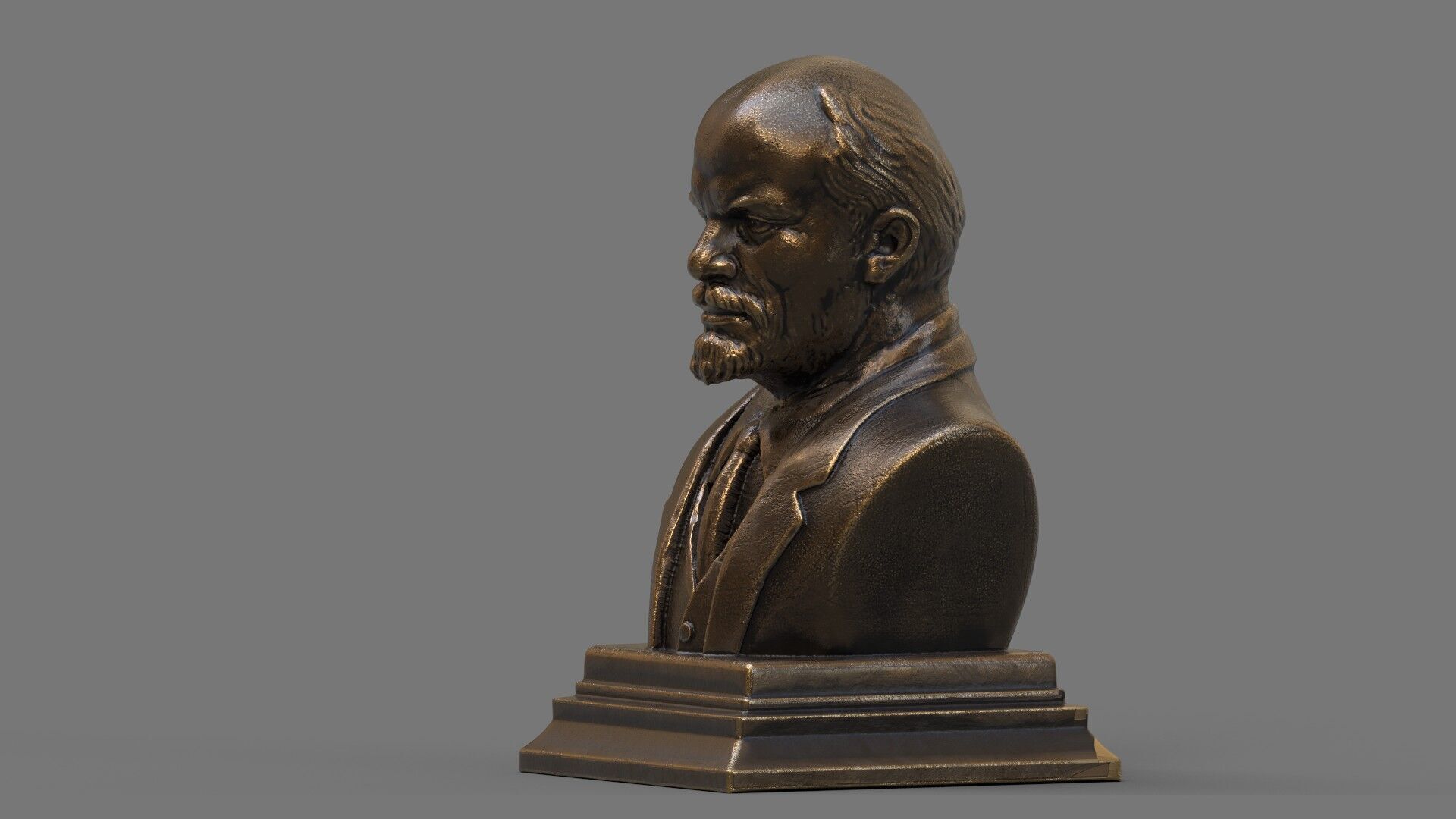 Vladimir Lenin statue 3D model_1