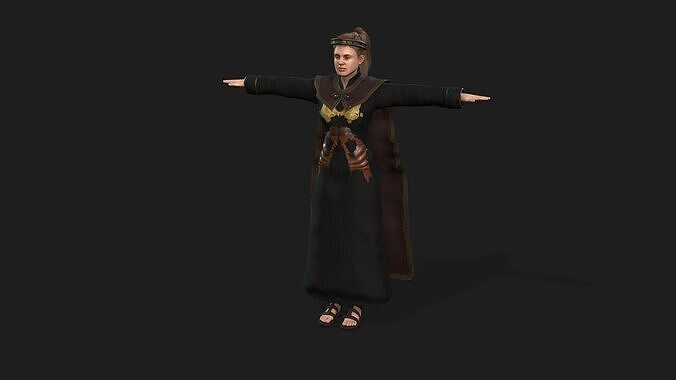 JEWISH ROYALTY WIFE MOM Low-poly 3D model