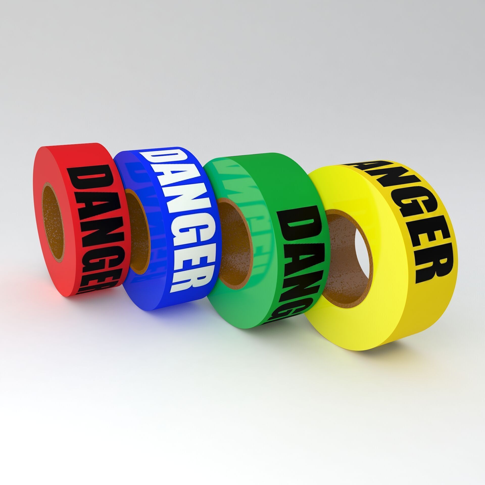 Tape Collection 3D model_3