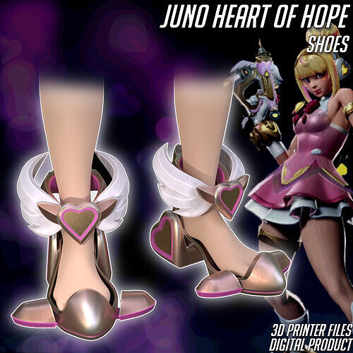 Heart of Hope Juno Shoes Overwatch 2 3D print model