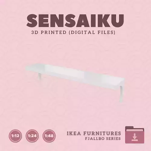 01 FJALLBO Wall Shelf for Dollhouse - IKEA - 3D Print