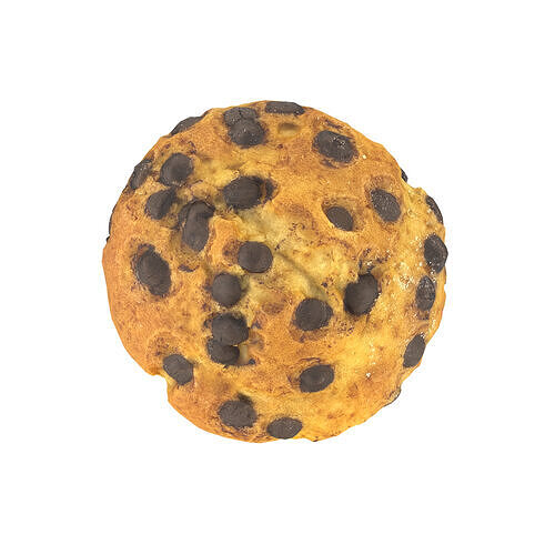 Muffin Low-poly 3D model 3