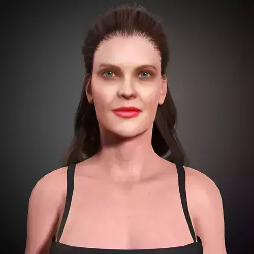 Meghann Fahy Character Low-poly 3D model