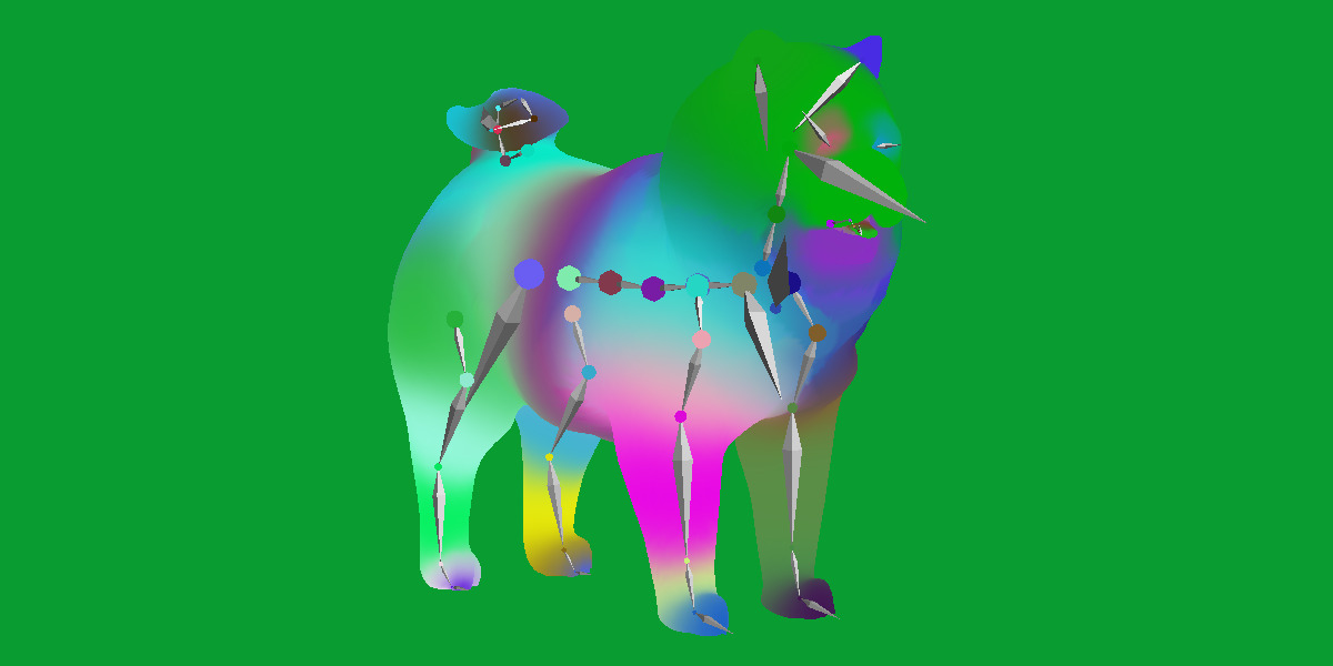 Chow Chow Dog Low-poly 3D model_12