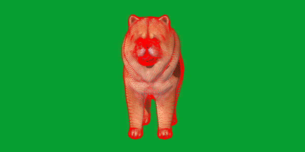 Chow Chow Dog Low-poly 3D model_26