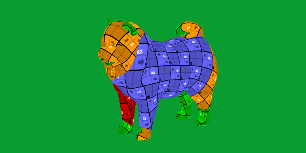 Chow Chow Dog Low-poly 3D model_34