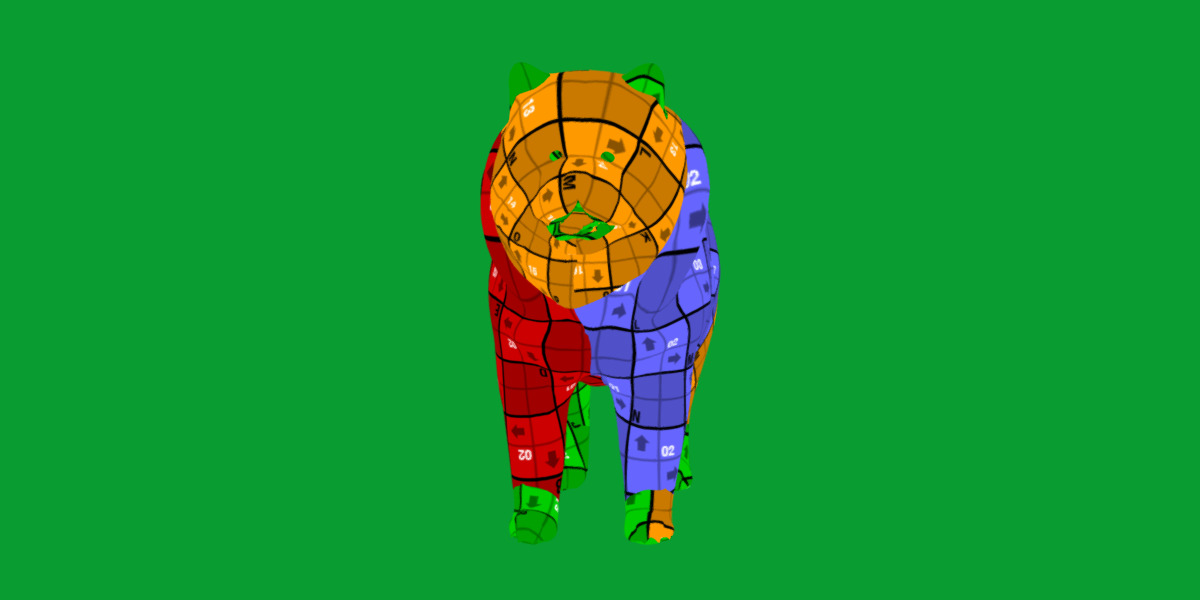 Chow Chow Dog Low-poly 3D model_29