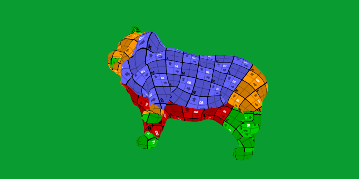 Chow Chow Dog Low-poly 3D model_32