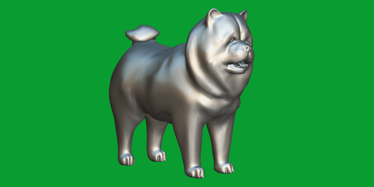 Chow Chow Dog Low-poly 3D model_18