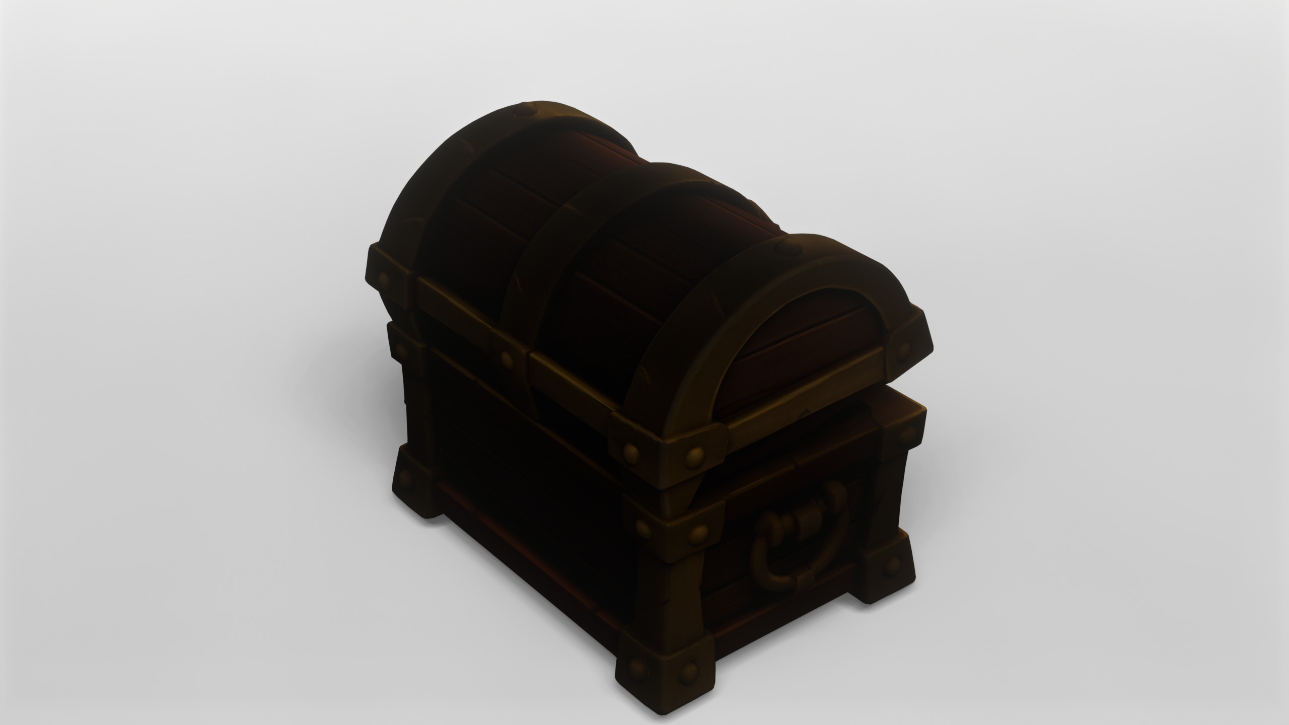 Stylized Treasure Chest 3D Model 3D model_10