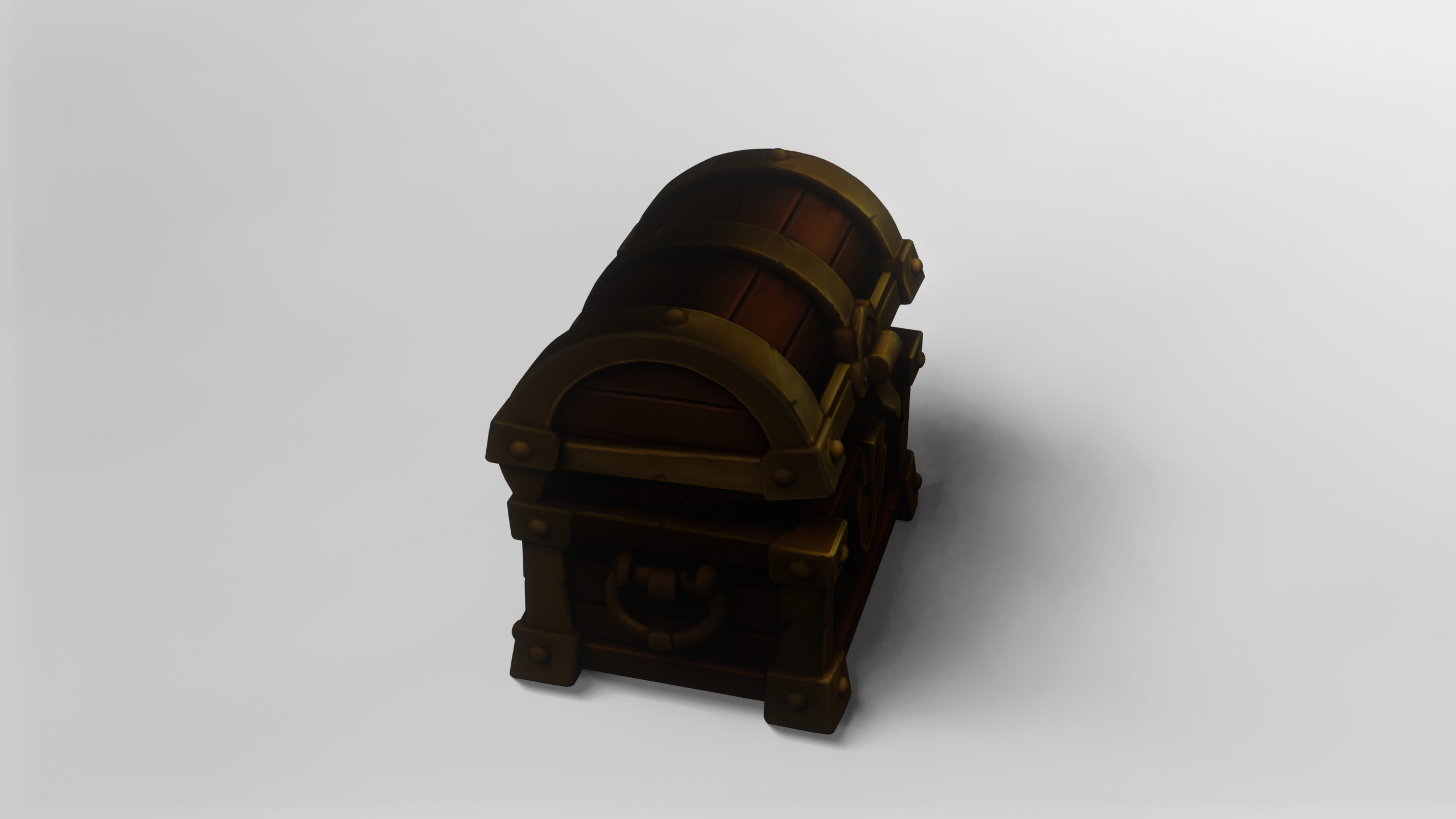 Stylized Treasure Chest 3D Model 3D model_9