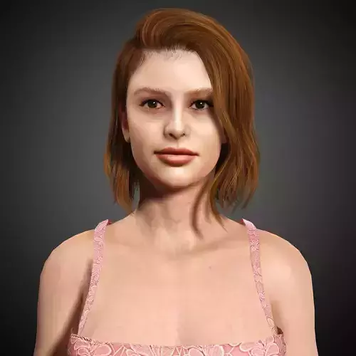 Madelaine Petsch Character Low-poly 3D model