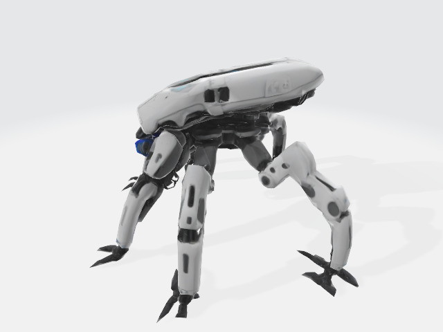 quadrupedal robot 3D model_3