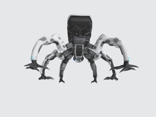 quadrupedal robot 3D model_4