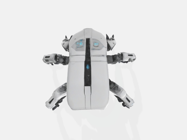 quadrupedal robot 3D model_2