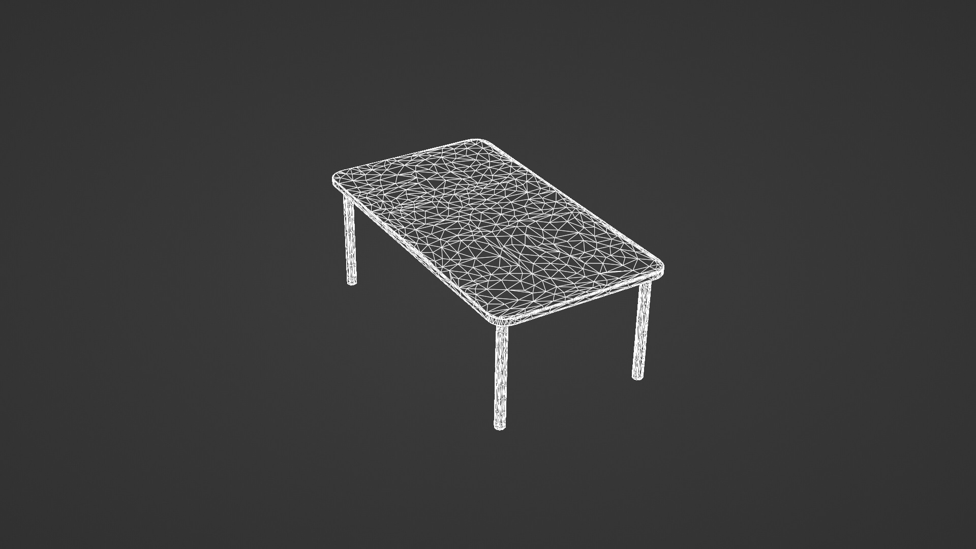 Modern Minimalist Wooden Table 3D model_8