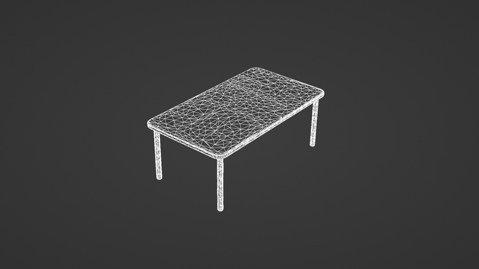 Modern Minimalist Wooden Table 3D model_9