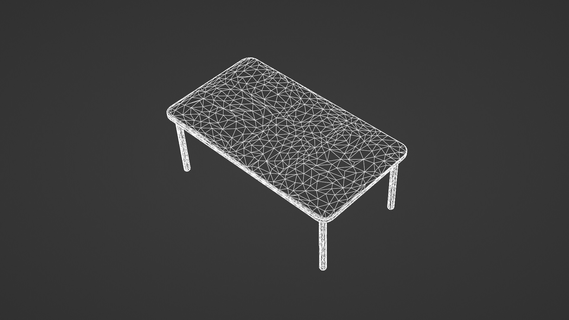 Modern Minimalist Wooden Table 3D model_10