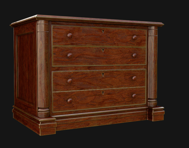Furniture Pack 06 Low-poly 3D model_11
