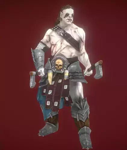 orc worrior Low-poly 3D model