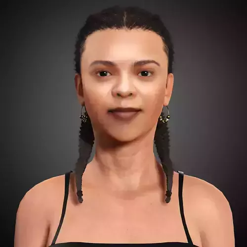 India Amarteifio Character Low-poly 3D model