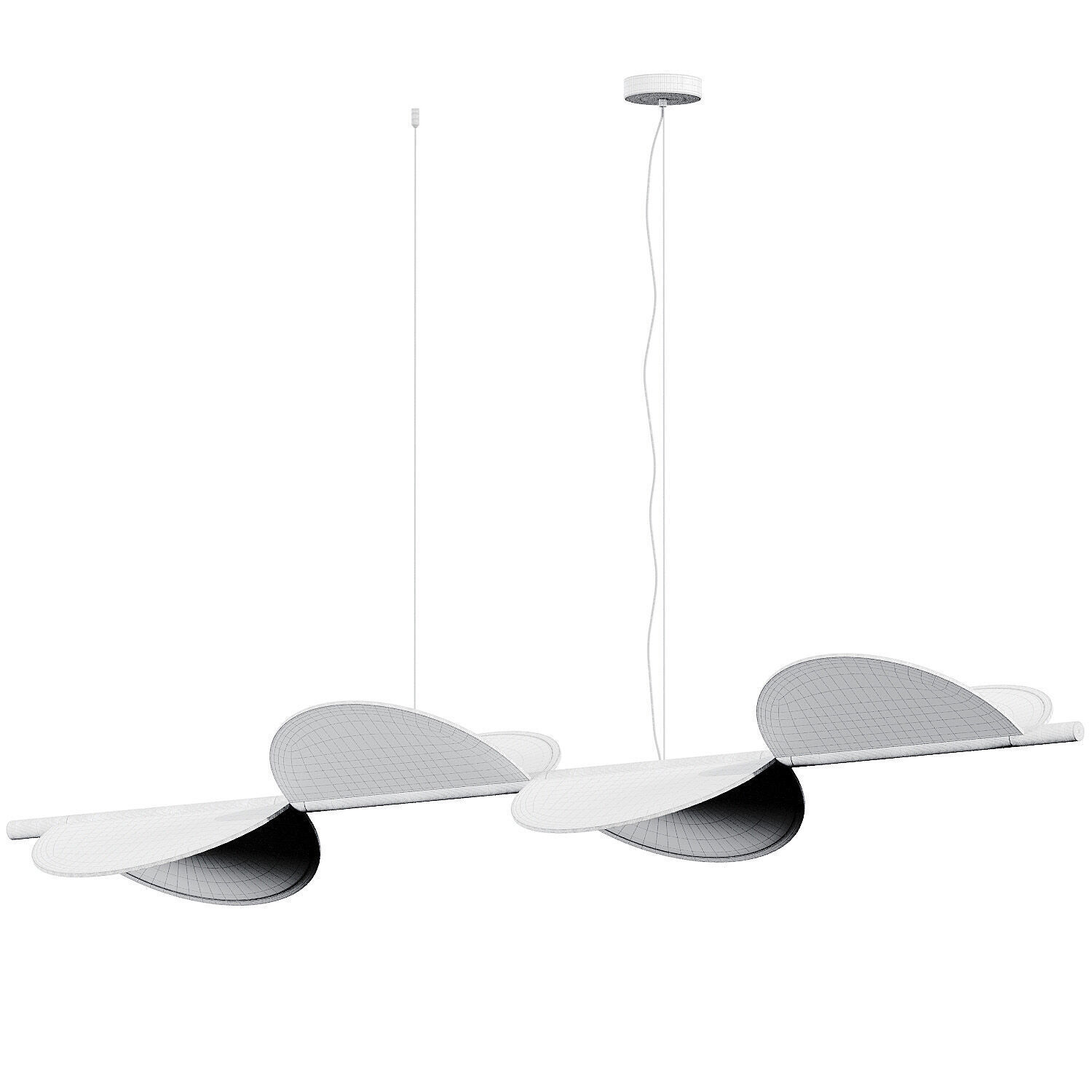 Flos Almendra S3  S4 Pendant Lamps 3D model_3