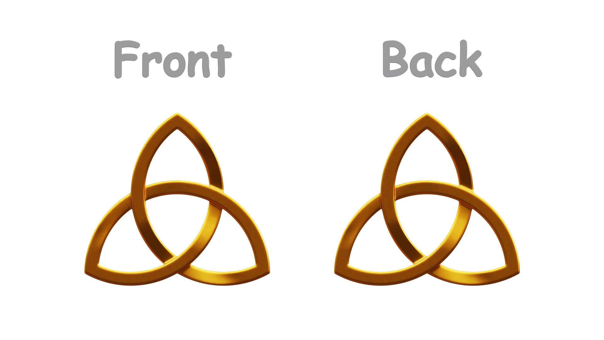 Celtic Trinity Knot - Pendant 3D print model_7