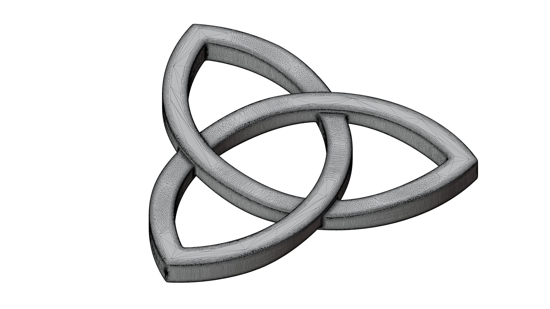 Celtic Trinity Knot - Pendant 3D print model_12