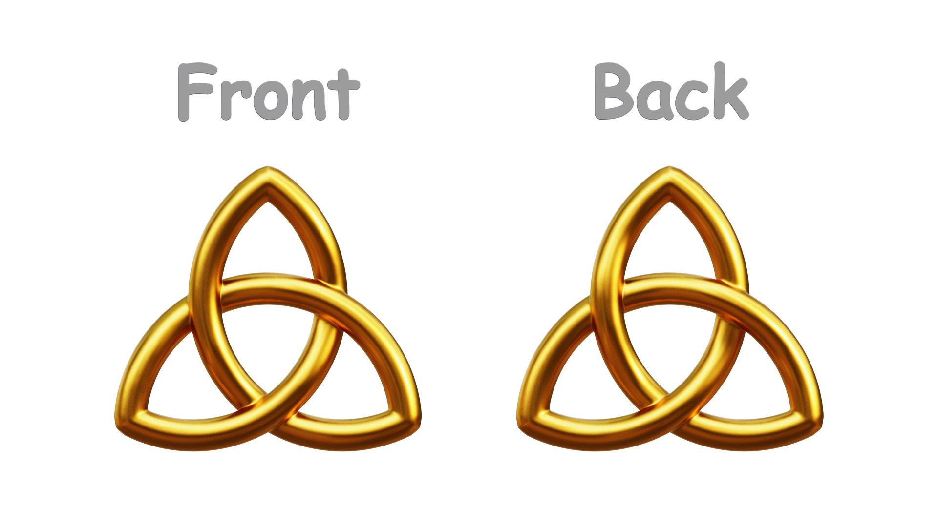 Celtic Trinity Knot - Pendant 3D print model_8