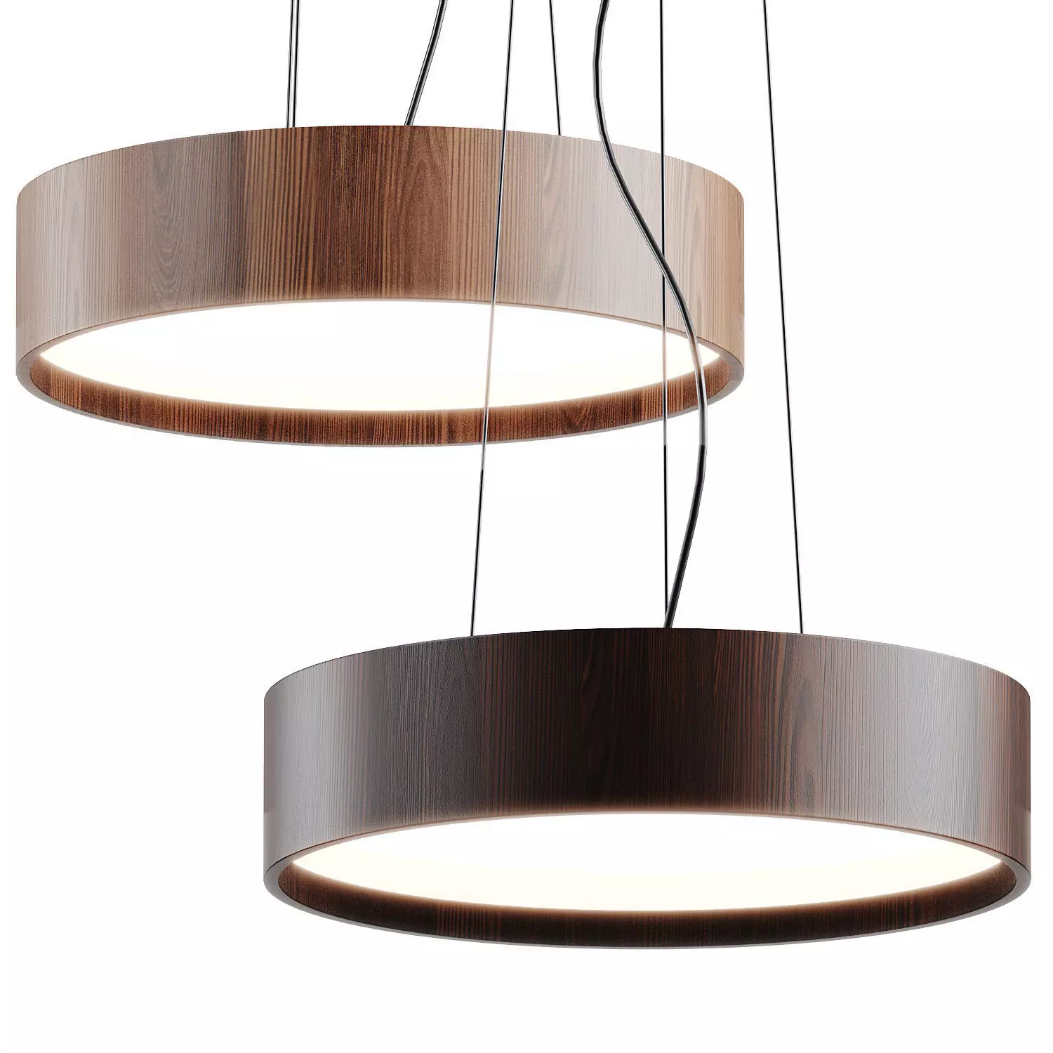 Valaisin Gronlund Oak Walnut Pendant Lamp Free 3D model