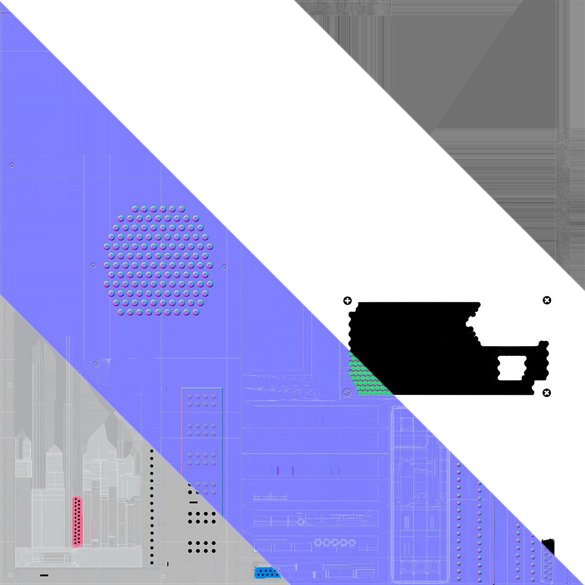 Old Computer Case Tower 3D model_18