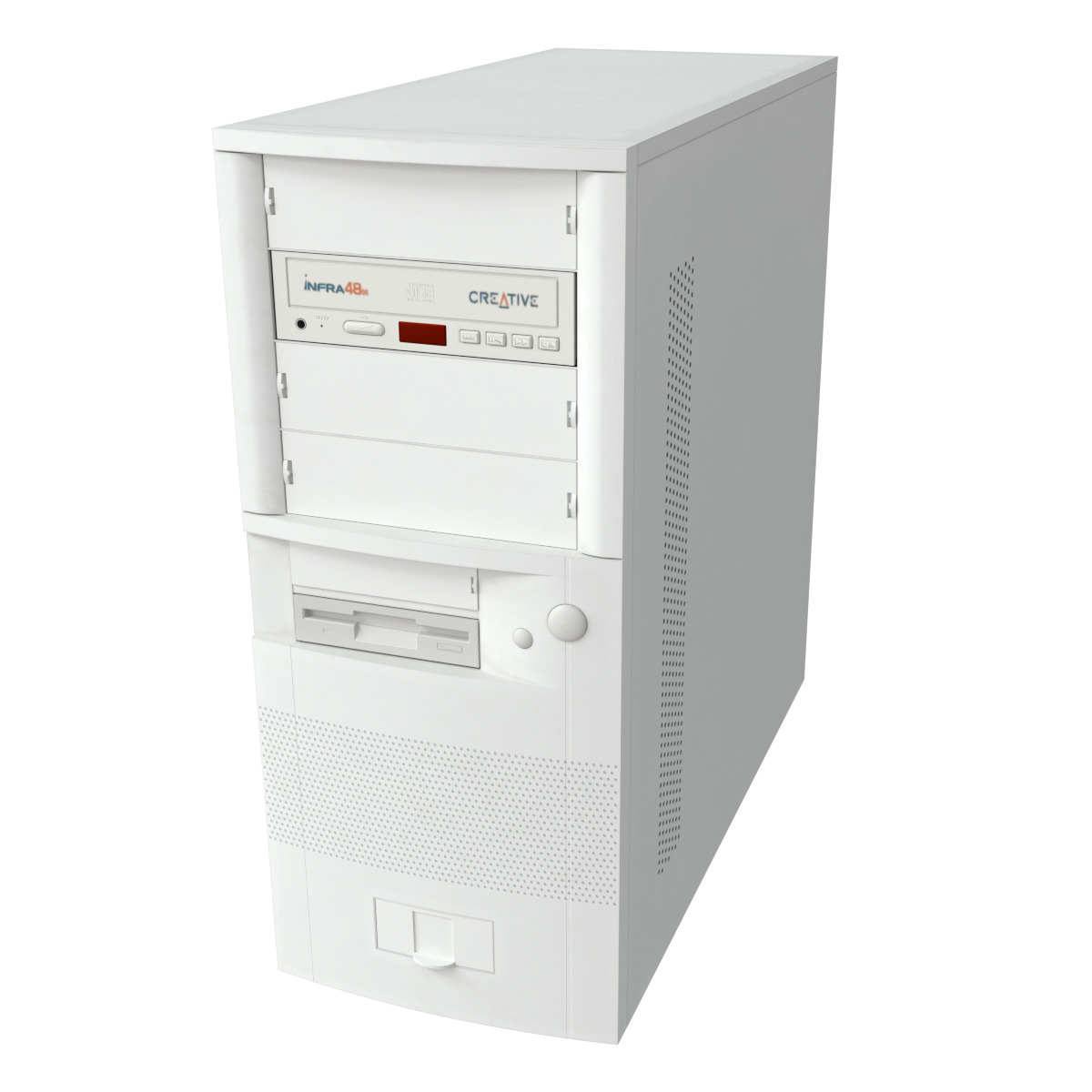 Old Computer Case Tower 3D model_5