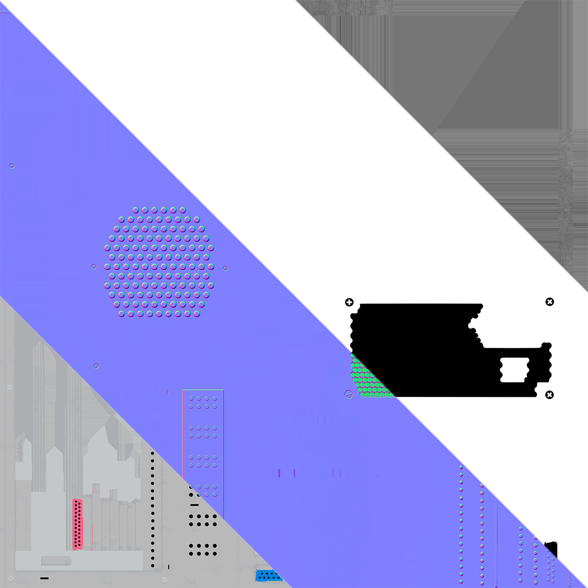 Old Computer Case Tower 3D model_13