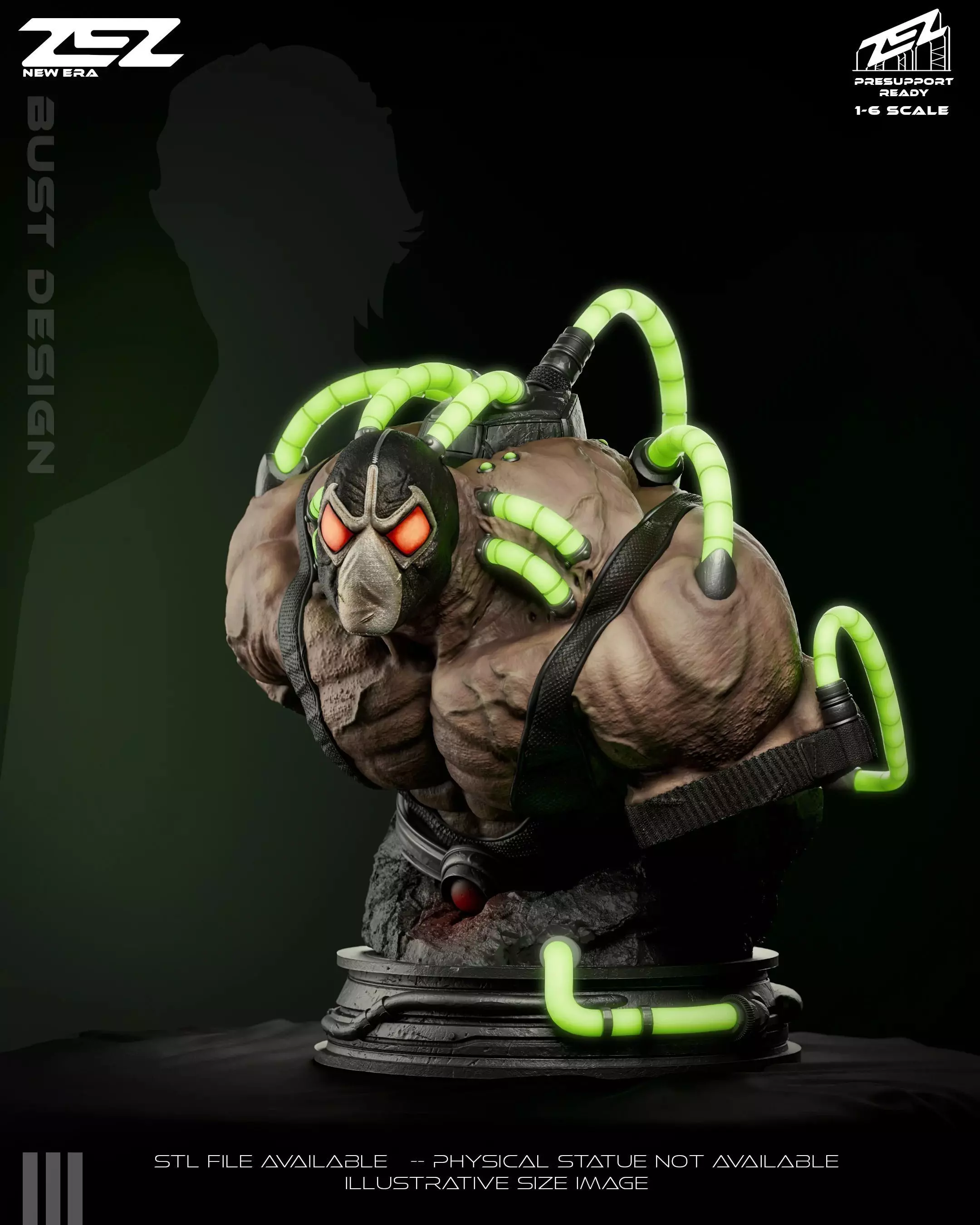Bane Bust - STL 3D print model