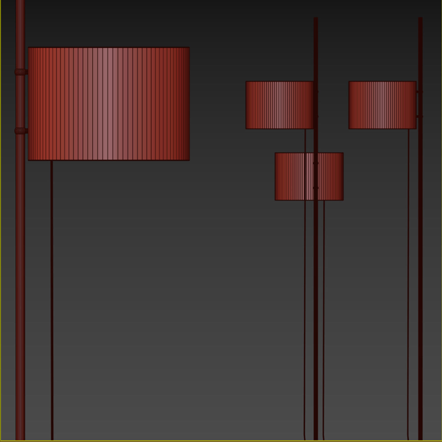 Stahl Band Potter Pendant Lamps 3D model_4