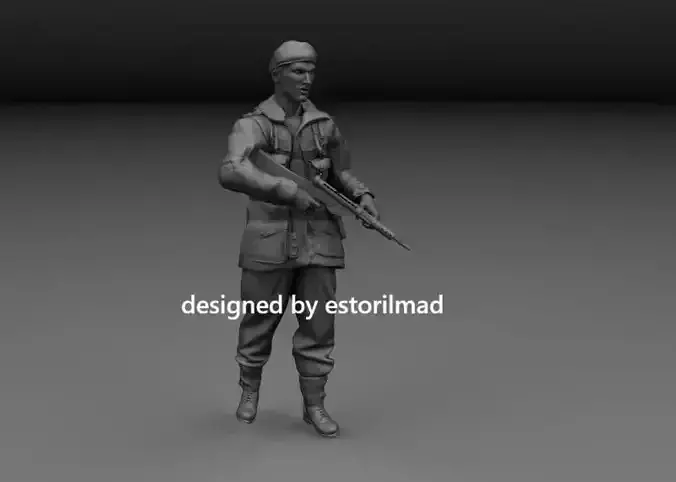 WW2 BRITISH RED DEVIL PARATROOPER IN ARNHEM V3