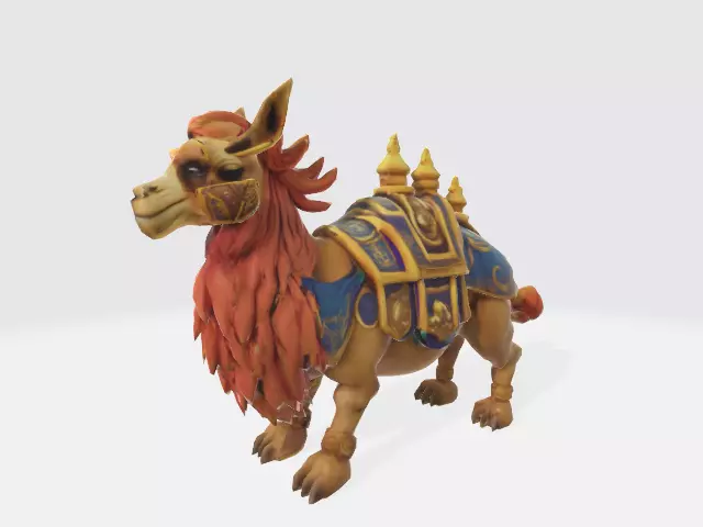 Fantasy camel Low-poly 3D model