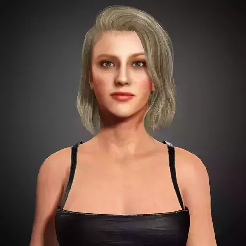 Lili Reinhart Character  Low-poly 3D model