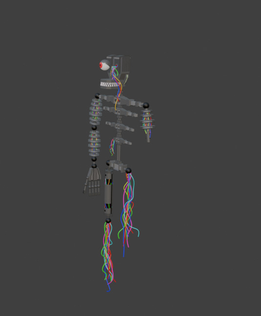 Endoskeleton Low-poly 3D model_9
