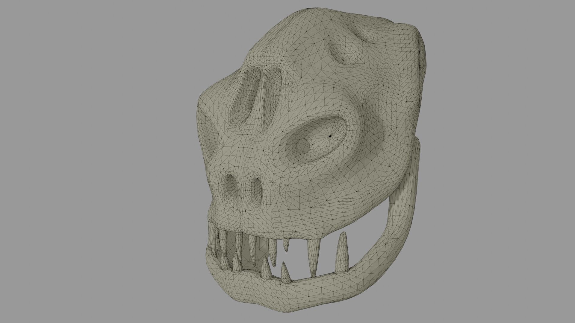 3D Printable Alien Skull 3D print model_5