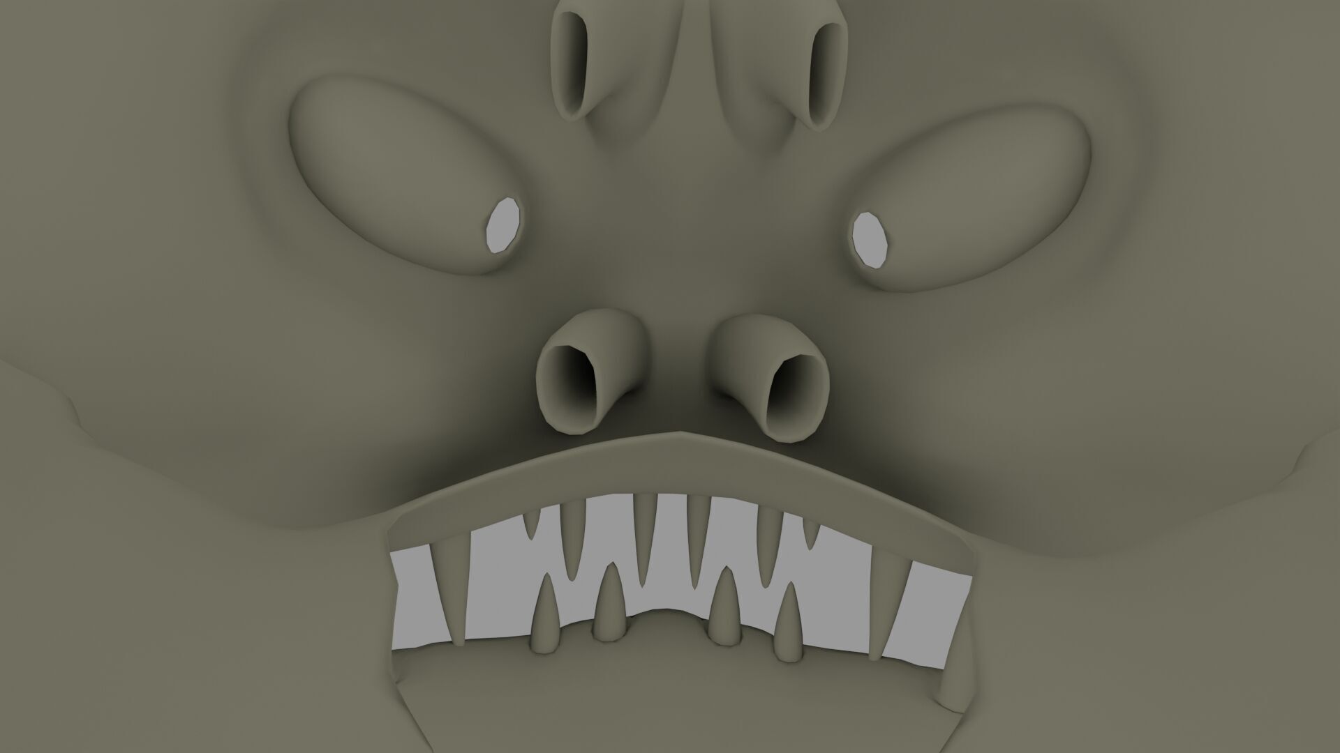 3D Printable Alien Skull 3D print model_3