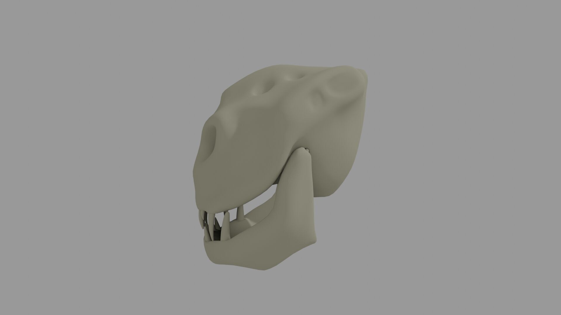 3D Printable Alien Skull 3D print model_4