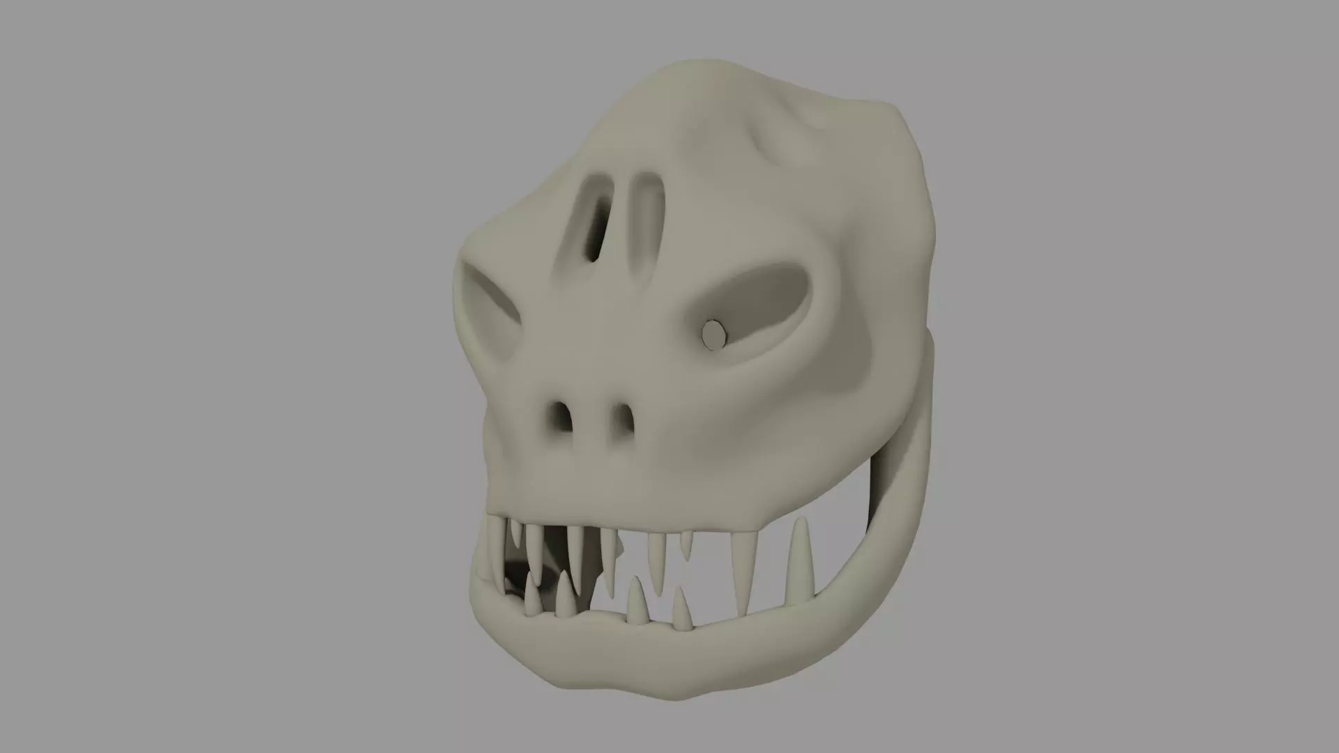 3D Printable Alien Skull 3D print model_0